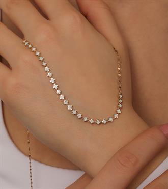 Mini Yonca Dizilim Kolye