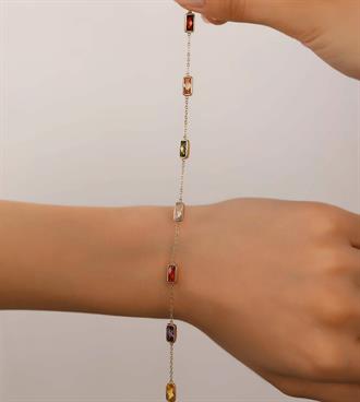 Dikdörtgen Form Renkli Bileklik