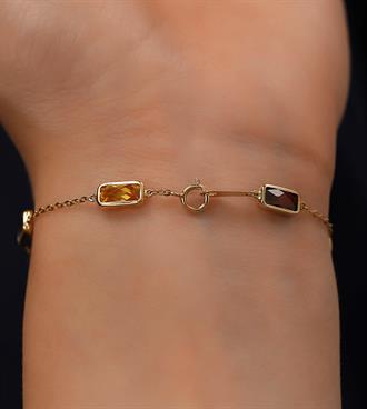 Dikdörtgen Form Renkli Bileklik