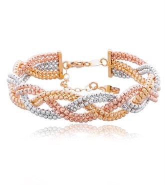 3 Renkli Dorika Örgü Bilezik