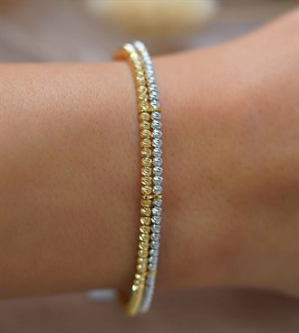 Dorika Çift Sıra Bilezik-2 Renk