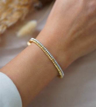 Dorika Çift Sıra Bilezik-2 Renk