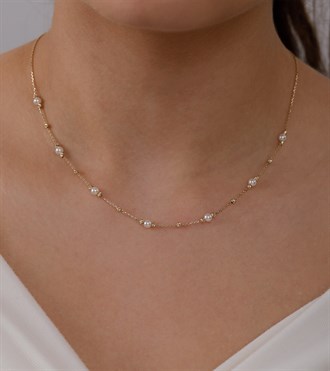 Dorikalı İnci Altın Kolye