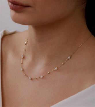 Dorikalı İnci Altın Kolye