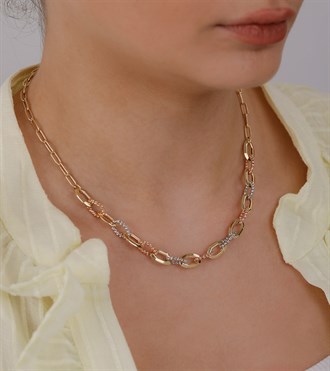 Dorikalı Oval Zincir Kolye