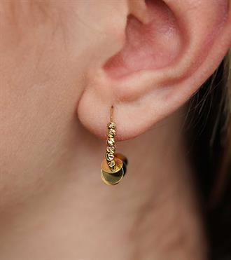 Dorikalı Pul Halka Küpe