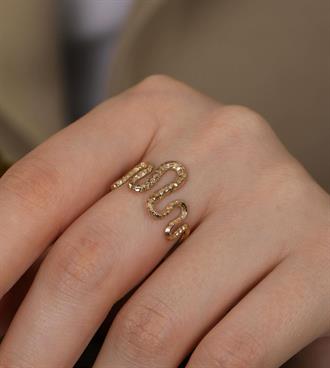 Dövme Yılan Yüzük