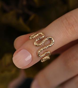 Dövme Yılan Yüzük