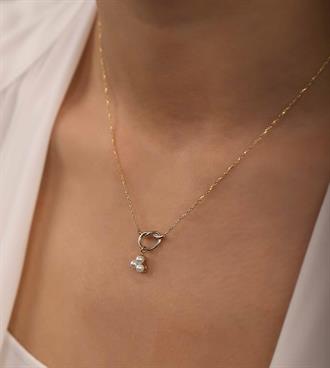 Düğümlü İnci Tria Kolye