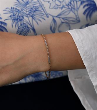 Dokulu Dikdörtgen Dizilim Bileklik