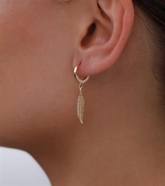 Kuş Tüyü Sallantılı Küpe