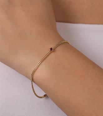 Renkli Kalpli Top Top Bileklik