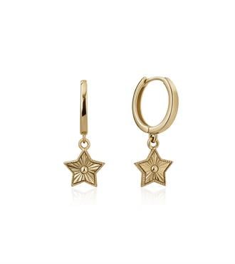 Kalemli Yıldız Sallantılı Küpe