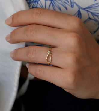 Taş Bantlı Kemer Yüzük