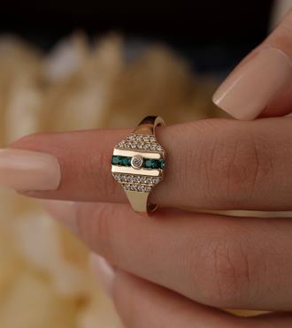 Aponi Yüzük-Yeşil