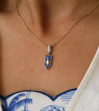 Kutup Yıldızlı Tasarım Kolye Ucu