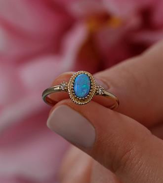 Aqua Vintage Yüzük