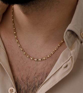 Tasarım Zincir Erkek Kolye