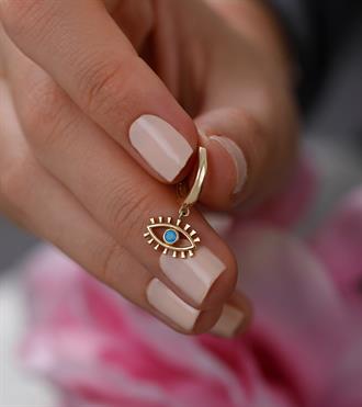 Firuzeli Kirpik Küpe