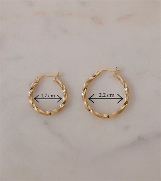 Mat Burgu Halka Küpe