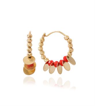 Dorikalı Pul Halka Küpe