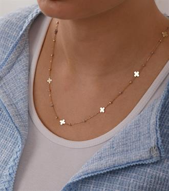 Yoncalı Dorika Zincir Kolye