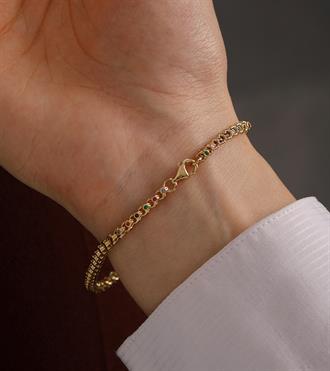 Renkli Taşlı Doç Zincir Bileklik