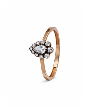 Elmas Montür Damla Yüzük