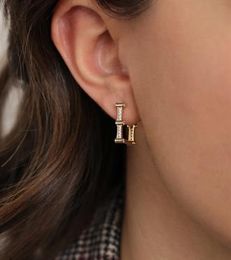 Taşlı Andre Kare Küpe