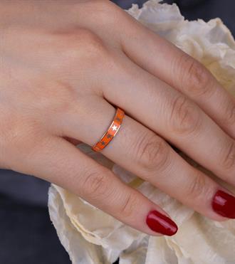 Yıldızlı Turuncu Yüzük