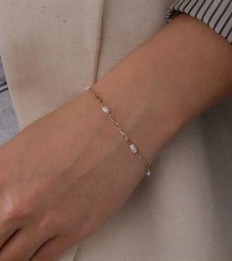 İncili Ataç Minimal Bileklik