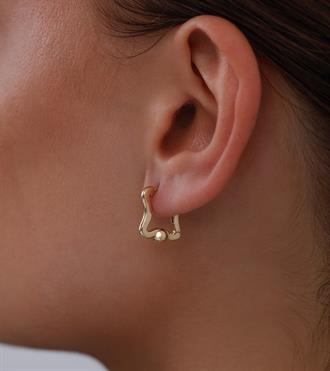 Asimetrik Dikdörtgen Küpe