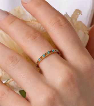 Firuze Toplu Tasarım Yüzük