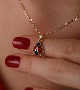 Uğur Böceği Kolye Ucu