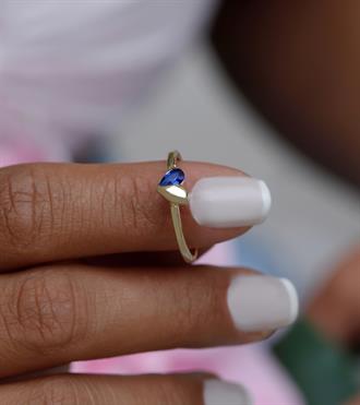 Amor Yüzük-Lacivert