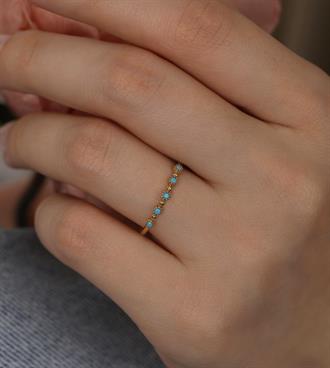 Firuze Noktalı Yüzük