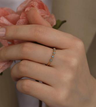 Firuze Noktalı Yüzük