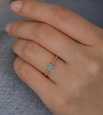 Firuzeli Kardelen Yüzük