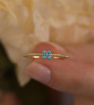 Firuzeli Kardelen Yüzük