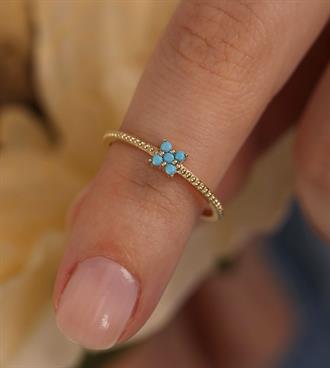 Firuzeli Kardelen Yüzük