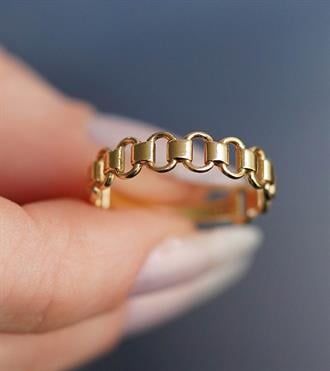 Geçmeli Zincir Yüzük