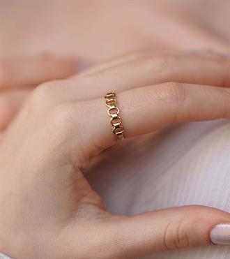 Geçmeli Zincir Yüzük