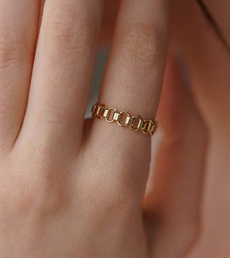 Geçmeli Zincir Yüzük