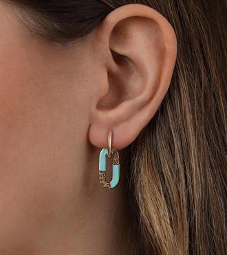 Gurmet Detaylı Oval Küpe