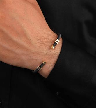 Harfli Hasır Kordon Erkek Bileklik