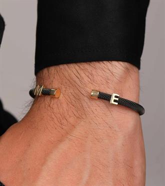 Harfli Hasır Kordon Erkek Bileklik