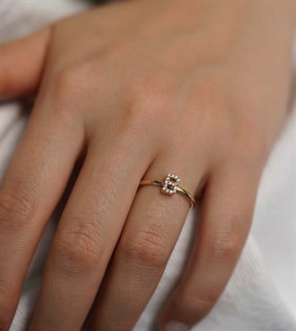 Taşlı Harf Yüzük