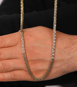 İki Renkli Kare Form Zincir