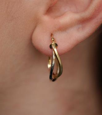 İkİli Geçme Halka Küpe