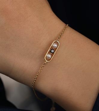 İncili Kapsül Bileklik